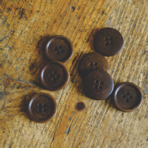 Corozo button- brown 25mm