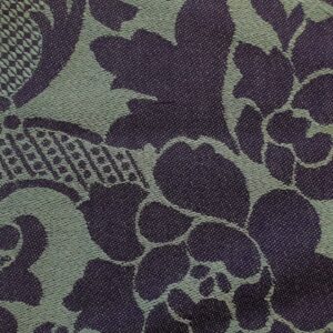 Norwegian wool damask- green/black