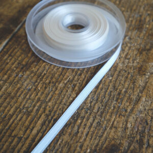 Satin ribbon 6mm-ivory white