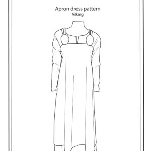 Runfridr costumes sewing pattern- Viking apron dress Hedeby