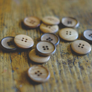 Wood button-18mm