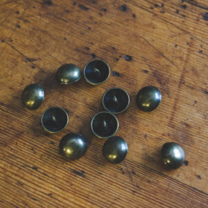 Metal dome button- antique brons 12mm