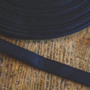 Cotton herringbone tape 14mm- black